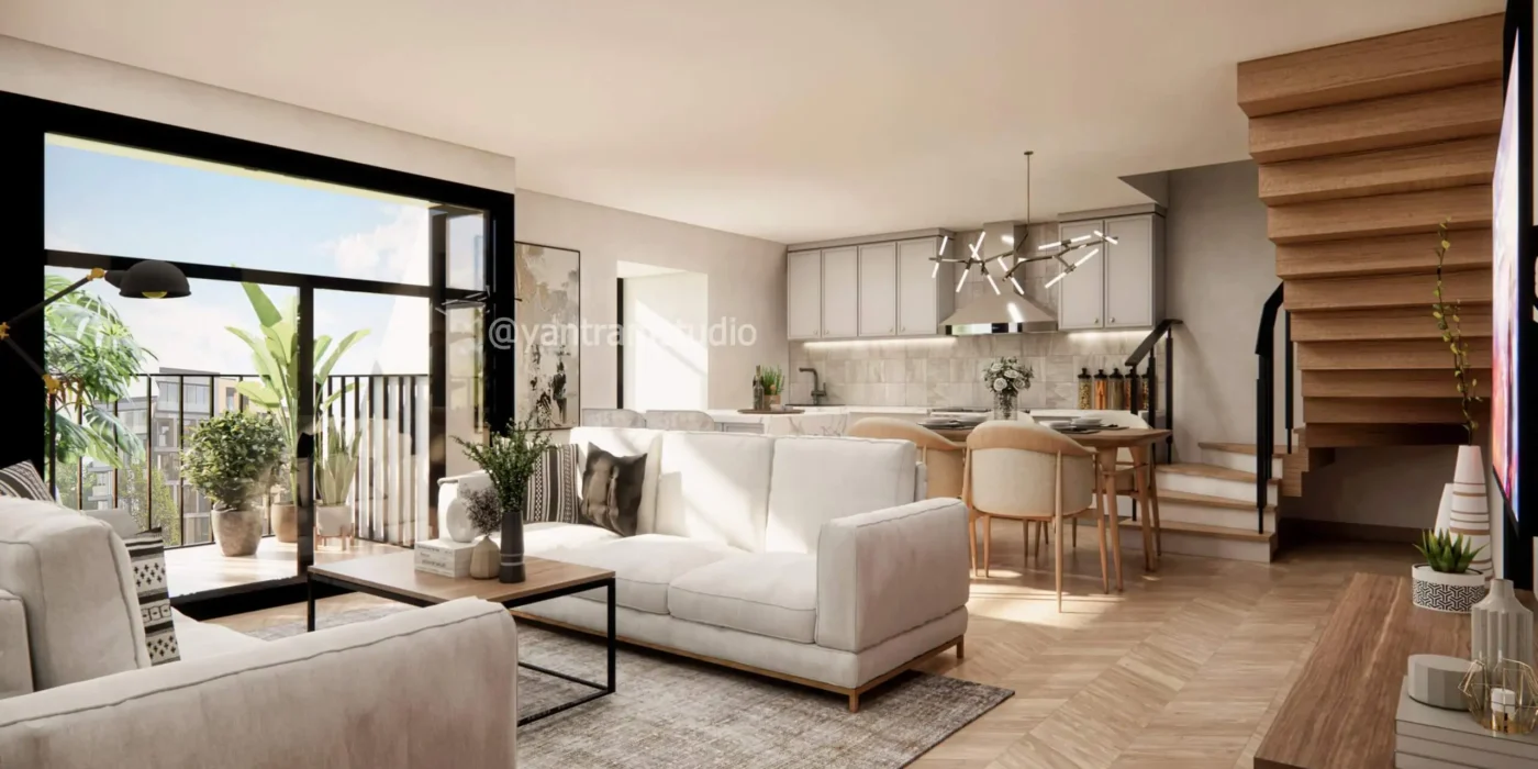 Renderizado 3D de Interiores en Madrid